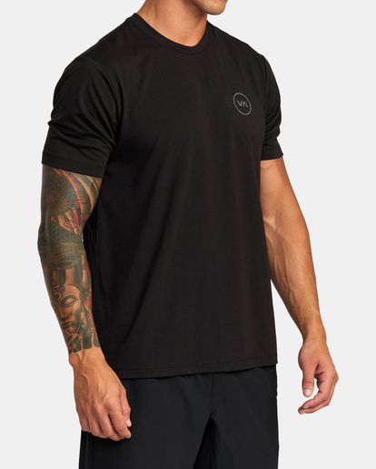 4 VA Levels Short Sleeve T-Shirt Black AVYZT01539 RVCA