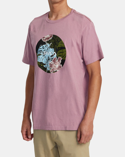 3 Motor Monstera Tee Purple AVYZT01547 RVCA