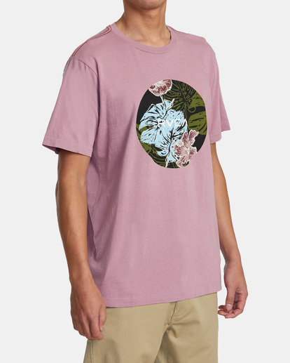 4 Motor Monstera Tee Purple AVYZT01547 RVCA