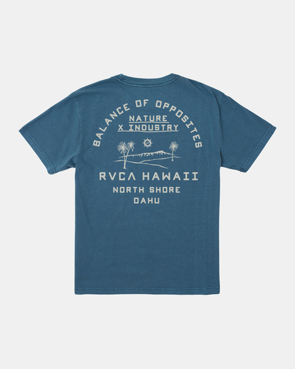 0 Sunburn Tee Blue AVYZT01552 RVCA