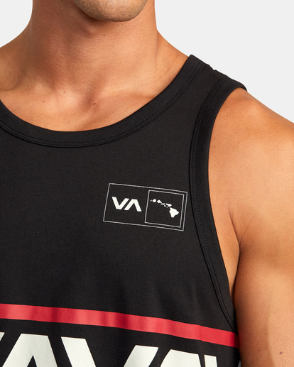 8 Hawaii Banded Tank Tee Black AVYZT01559 RVCA