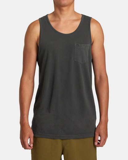 1 PTC Pigment Tank T-Shirt Black AVYZT01563 RVCA