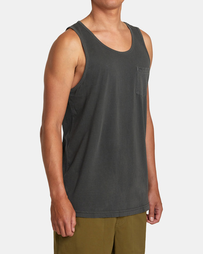 4 PTC Pigment Tank T-Shirt Black AVYZT01563 RVCA