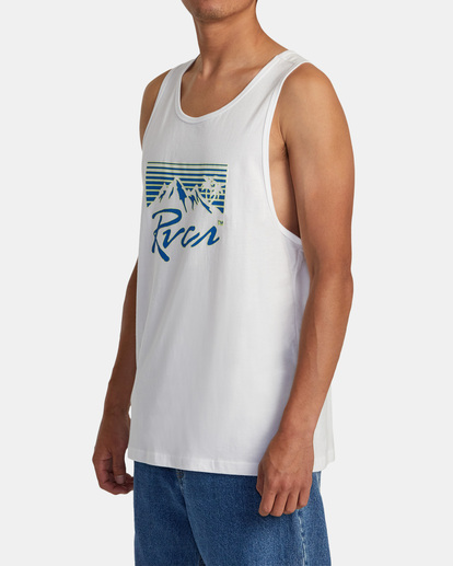 3 Blinders Tank White AVYZT01625 RVCA