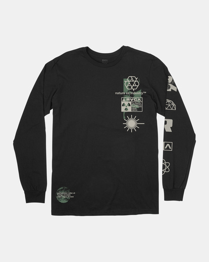 0 Infografik Long Sleeve Tee Black AVYZT01628 RVCA