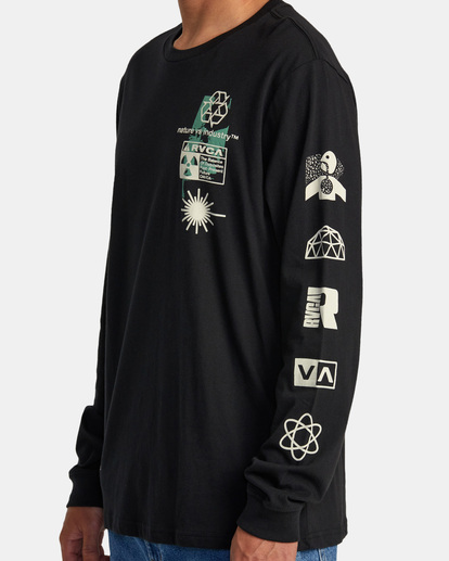 6 Infografik Long Sleeve Tee Black AVYZT01628 RVCA