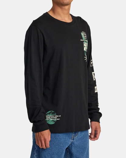 4 Infografik Long Sleeve Tee Black AVYZT01628 RVCA