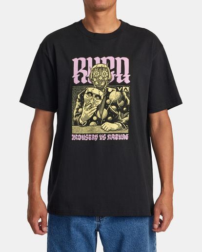 1 Martin Ander Manderoid Tee Black AVYZT01631 RVCA