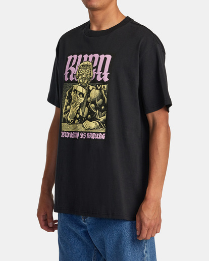 3 Martin Ander Manderoid Tee Black AVYZT01631 RVCA