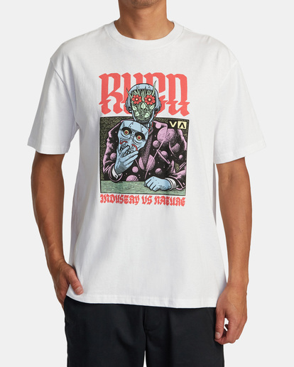 1 Martin Ander Manderoid Tee White AVYZT01631 RVCA