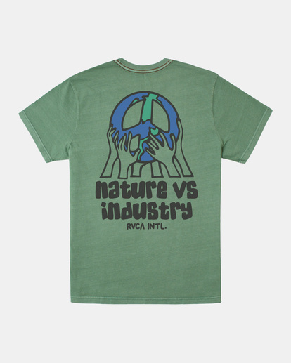 0 Earth Corp Tee Green AVYZT01643 RVCA