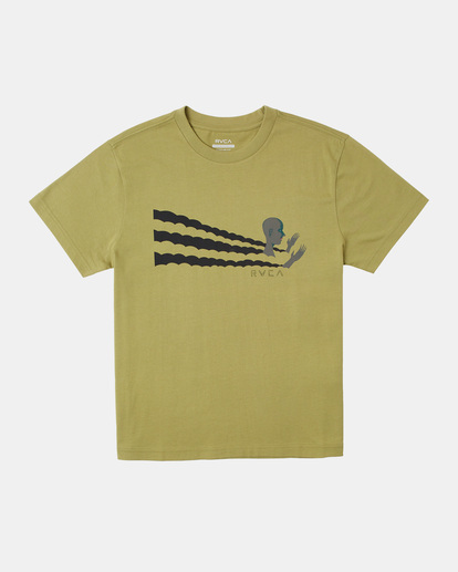 0 Ed Templeton Trip Out Tee Green AVYZT01649 RVCA