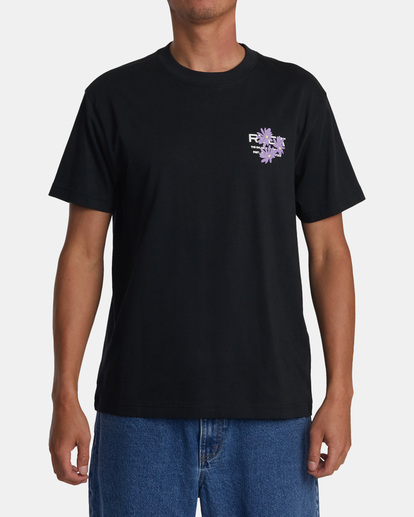 2 Ground Cover - Maglietta da Uomo Black AVYZT01650 RVCA