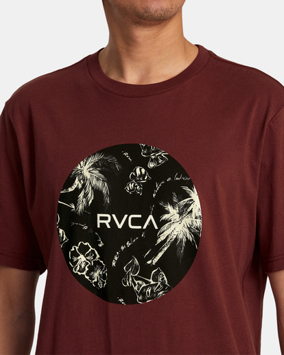 5 Motors Tee Red AVYZT01660 RVCA