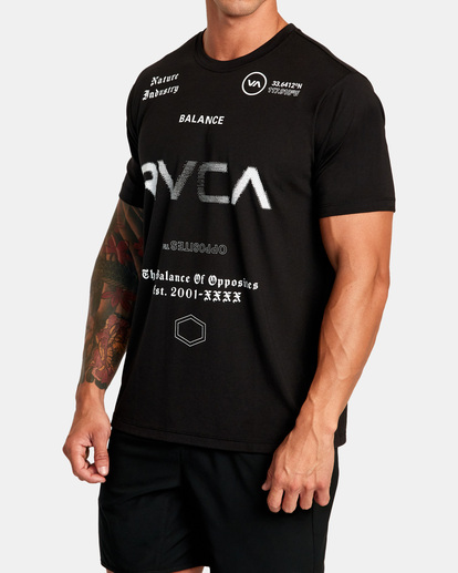 4 VA Sport Tee Black AVYZT01673 RVCA