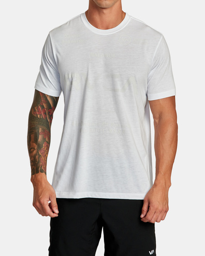 1 VA Sport Tee White AVYZT01673 RVCA
