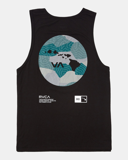 6 Hawaii Bar Topo Camo Vest  AVYZT01690 RVCA