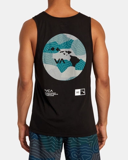 2 Hawaii Bar Topo Camo Vest  AVYZT01690 RVCA