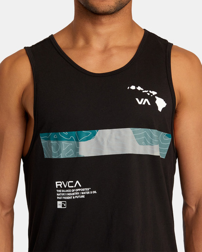 3 Hawaii Bar Topo Camo Vest  AVYZT01690 RVCA