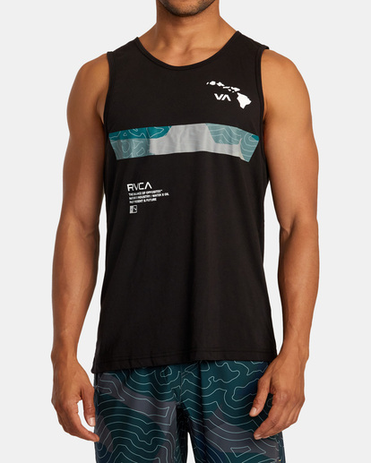 0 Hawaii Bar Topo Camo Vest  AVYZT01690 RVCA