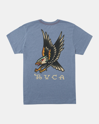 0 Bert Eagle T-Shirt Blue AVYZT01799 RVCA