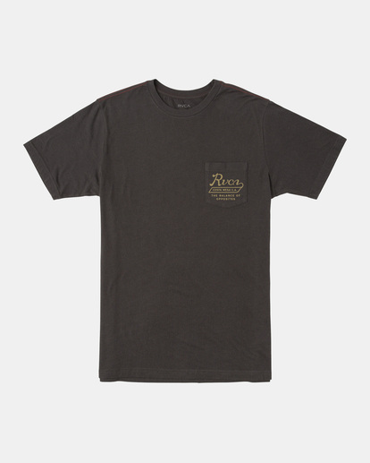 0 Valley Script T-Shirt Black AVYZT01813 RVCA