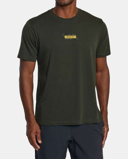 0 RVCA Layer T-Shirt Brown AVYZT01864 RVCA