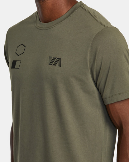 5 RVCA Copy T-Shirt Green AVYZT01902 RVCA