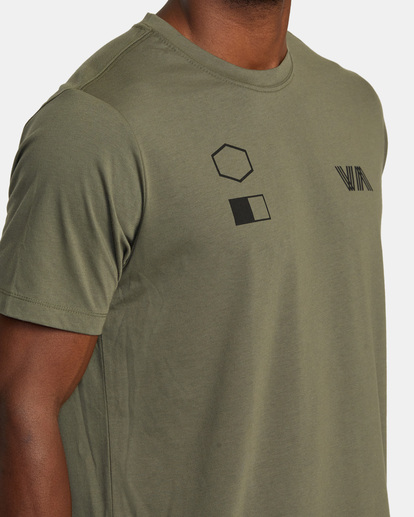 6 RVCA Copy T-Shirt Green AVYZT01902 RVCA