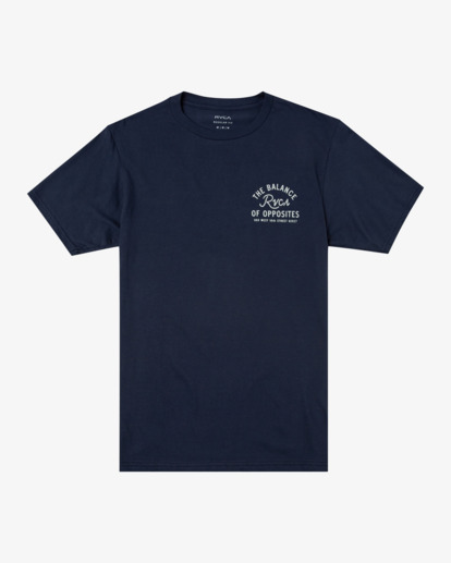 0 RVCA CURSIVE SS Blue AVYZT02365 RVCA