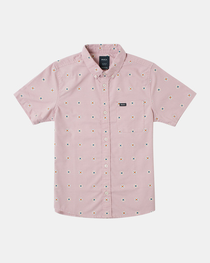 0 Boy's That'll Do Print Short Sleeve Shirt Purple B508TRTP RVCA