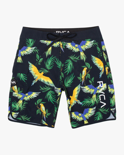 0 Boy's Eastern Elastic Boardshorts 17" Green B5104EAS RVCA