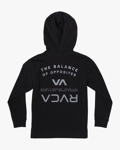 1 Boy's Ripper II Zip-Up Hoodie Black B6053RRI RVCA