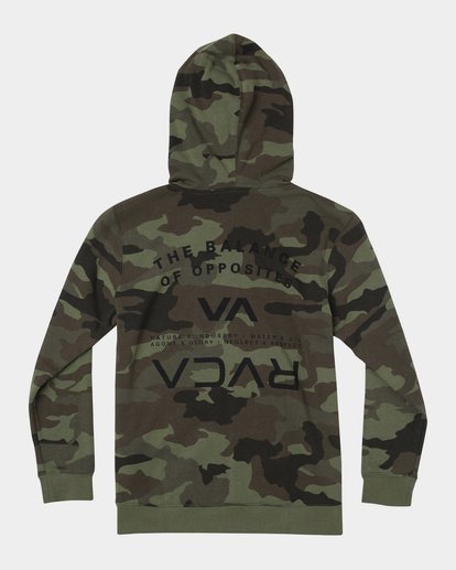 1 Boy's Ripper II Zip-Up Hoodie Green B6053RRI RVCA