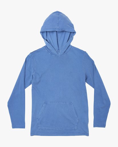 0 Boy's Pocket Pigment Hooded Long Sleeve T-Shirt  B9151RPH RVCA