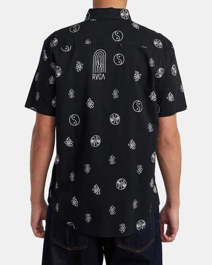 2 Hippy Bits 2022 - Short Sleeve Shirt for Men Black C1SHRIRVP2 RVCA