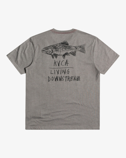 1 Ben Horton Downstream - Short Sleeve T-Shirt for Men Grey C1SSRARVP2 RVCA