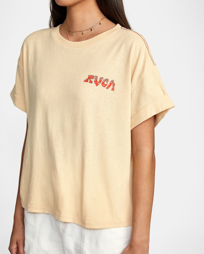 2 Land Snail - Short Sleeve T-Shirt for Women Yellow C3SSRFRVP2 RVCA