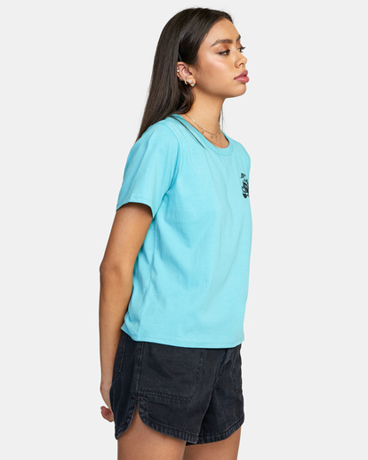 5 Locked Down - T-shirt manches courtes pour Femme Bleu C3SSRLRVP2 RVCA