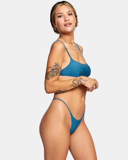 5 Brightside 2022 - Bralette Bikini Top for Women Blue C3STRCRVP2 RVCA