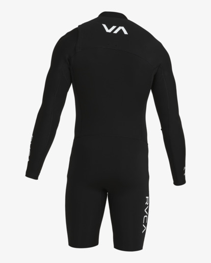 1 2/2mm Zak Noyle - Chest Zip Long Sleeve Wetsuit for Men Black C42MRDRVMU RVCA