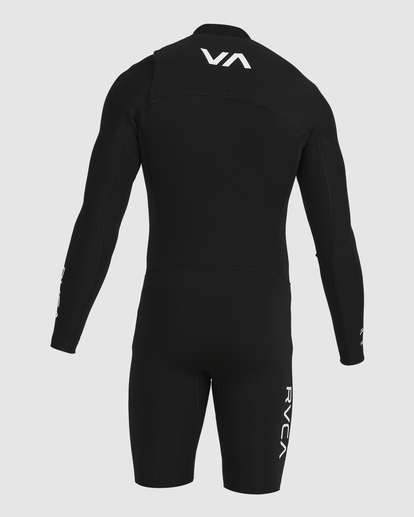 10 2/2mm Zak Noyle - Chest Zip Long Sleeve Wetsuit for Men Black C42MRDRVMU RVCA