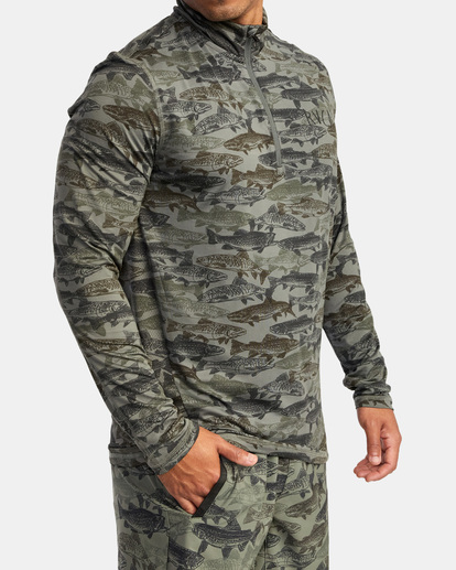 5 Ben Horton Vent - Haut manches longues demi-zip pour Homme Gris C4KTMCRVP2 RVCA