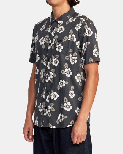 4 Botanical - Chemise manches courtes pour Homme Noir D1SHRDRVS2 RVCA