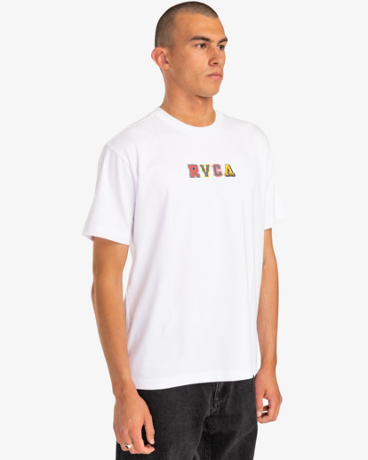 6 Letterman - T-shirt pour Homme Blanc EVYZT00134 RVCA