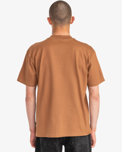 3 Balance Flock - Maglietta da Uomo Brown EVYZT00146 RVCA
