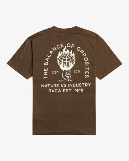 1 World Weight - T-shirt pour Homme Marron EVYZT00153 RVCA