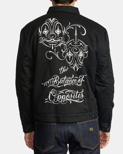 3 Mister Cartoon 2022 - Embroidered Jacket for Men Black F1JKRPRVF2 RVCA