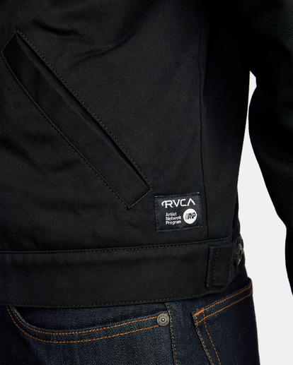 9 Mister Cartoon 2022 - Embroidered Jacket for Men Black F1JKRPRVF2 RVCA