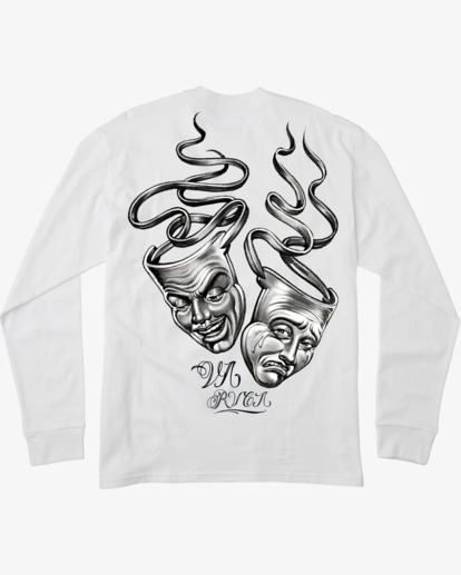 1 Mister Cartoon Laugh Now 2022 - T-shirt manches longues pour Homme Blanc F1LSRHRVF2 RVCA